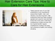 Hair Extensions | At Home Care Tips