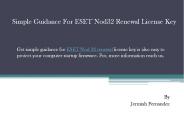 Simple Guidance For ESET Nod32 Renewal License Key