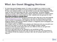 What Are Guest Blogging Services