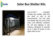 Solar Bus Shelter