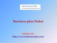 Business plan Dubai PowerPoint PPT Presentation