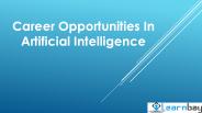 Career Opportunities In Artificial Intelligence