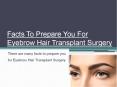 Facts To Prepare You For Eyebrow Hair Transplant Surgery PowerPoint PPT Presentation