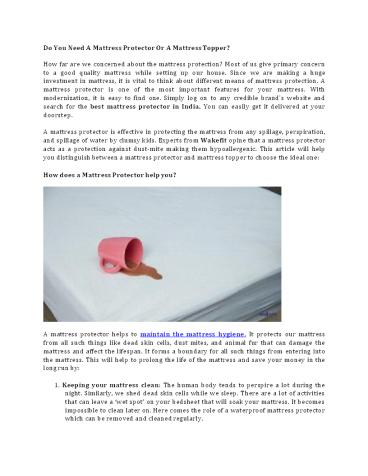 Do You Need A Mattress Protector Or A Mattress Topper?