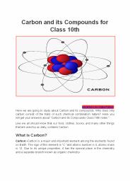 Carbon and its
