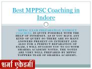 Best MPPSC
