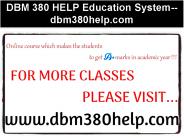 DBM 380 HELP Education System--dbm380help.com