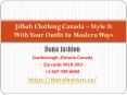 Jilbab Clothing Canada – Style It With Your Outfit In Modern Ways PowerPoint PPT Presentation