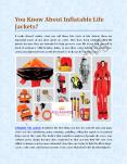 You Know About Inflatable Life Jackets? PowerPoint PPT Presentation