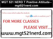 MGT 521 NERD T Positive Attitude--mgt521nerd.com