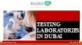 Testing Laboratory in Dubai PowerPoint PPT Presentation