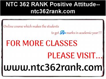 NTC 362 RANK Positive Attitude--ntc362rank.com