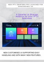 NEW IPTV SMARTERS PRO LAUNCHED FOR WINDOWS/MAC OS