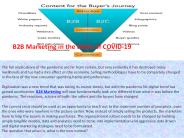 B2B Marketing in the times of COVID-19