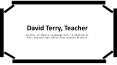 David Terry, Teacher - Passionate Educator From White Plains, New York PowerPoint PPT Presentation