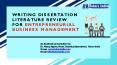 Writing Dissertation Literature Review for Entrepreneurial Business Management- Tutors India PowerPoint PPT Presentation
