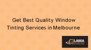 Best Quality Window Tinting Services in Melbourne