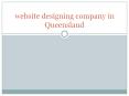 website designing company in queensland PowerPoint PPT Presentation