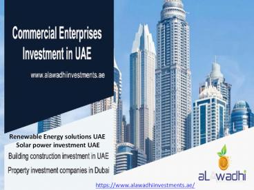 Energy solar investment in UAE