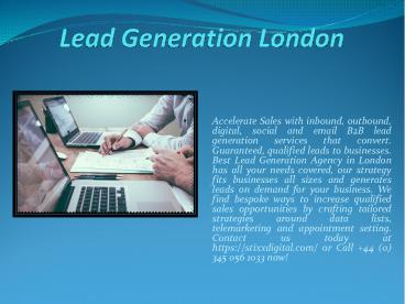 Lead Generation Services London