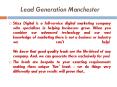 Lead Generation Manchester PowerPoint PPT Presentation