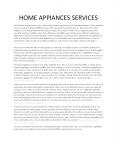 home appliances services PowerPoint PPT Presentation