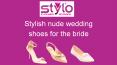 Stylish nude wedding shoes for the bride PowerPoint PPT Presentation
