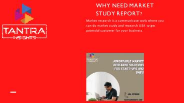 Market study report essentiality