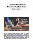 4 Common Web Design Mistakes That Kills Your Conversions PowerPoint PPT Presentation