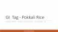 Pokkali Rice - Pokkali paddy - pokkali culture pdf - GI Number 81 (1) PowerPoint PPT Presentation