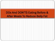 Bad Habits That Give You Belly Fat