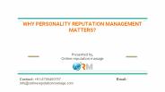 Why personality reputation management offers