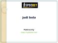 judi bola PowerPoint PPT Presentation