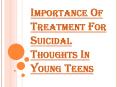 Will Treatment for Suicidal Thoughts Help in Preventing Youth Suicide? PowerPoint PPT Presentation