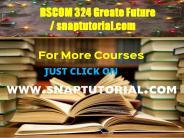 BSCOM 324 Greate Future / snaptutorial.com