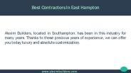East hampton custom builders