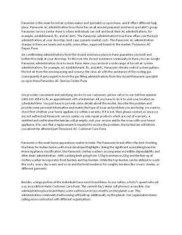 home appliances services