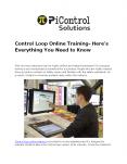 Control Loop Online Training- Here’s Everything You Need to Know PowerPoint PPT Presentation