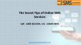 The Secret Tips of Online SMS Services PowerPoint PPT Presentation