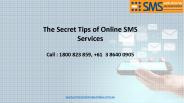 The Secret Tips of Online SMS Services