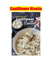 Cauliflower Risotto
