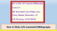 How to Make APA Annotated Bibliography PowerPoint PPT Presentation