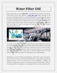 Water Filter UAE PowerPoint PPT Presentation