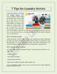 7 Tips for Laundry Service PowerPoint PPT Presentation