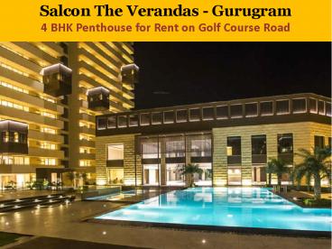 Vipul Orchid Garden for Rent on Golf Course Road | 4 BHK  Apartments in Gurugram