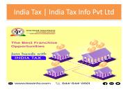 Get India Tax Franchisee