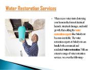Water Restoration Services