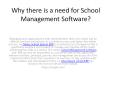 Why there is a need for School Management Software? (1) PowerPoint PPT Presentation