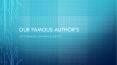 amazing authors PowerPoint PPT Presentation