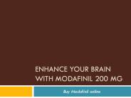 Enhance your brain with Modafinil 200 mg